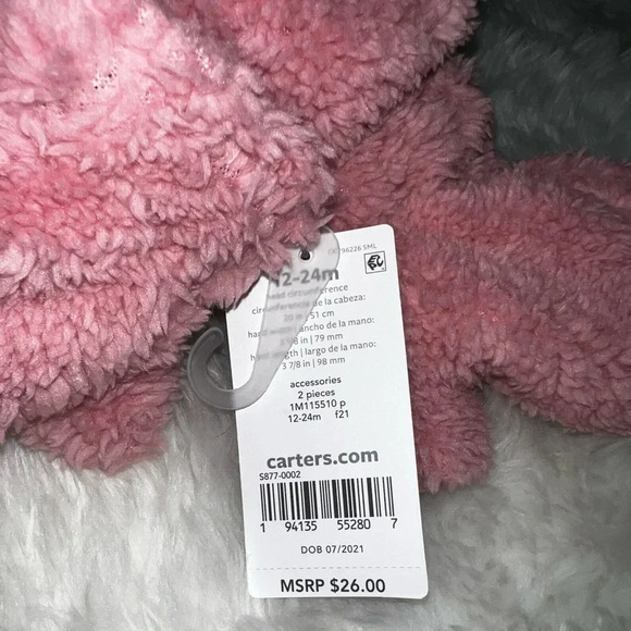 CARTERS BABY - hat & mitten set - Picture 6 of 6